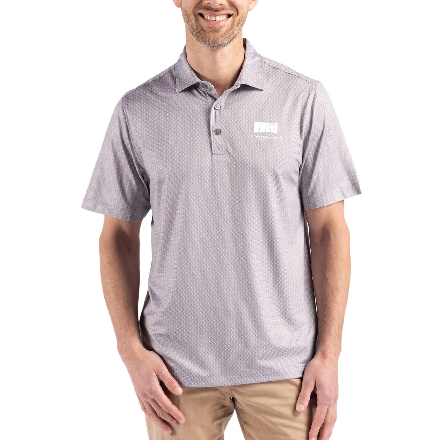 Men's Cutter & Buck Pike Eco Shadow Check Print Mens Polo - 3XL and Tall Sizes