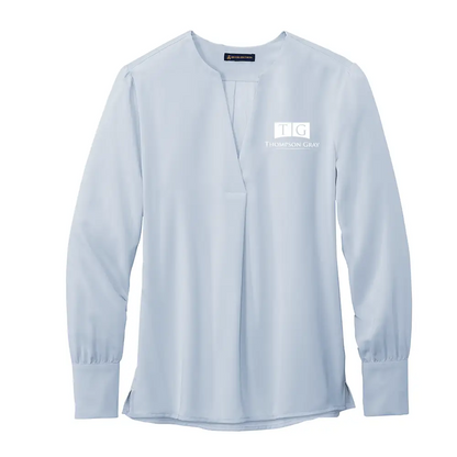 Brooks Brothers® Women’s Open-Neck Satin Blouse - BB18009