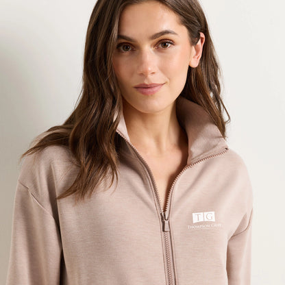 WOMEN'S Peter Millar Flora Knit Melange Full-Zip Jacket - EXEC26