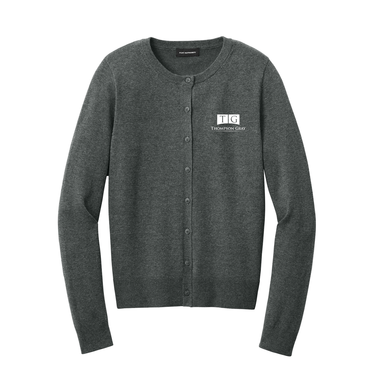 WOMEN'S Port Authority® Easy Care Crewneck Cardigan Sweater - LSW2870 - AO