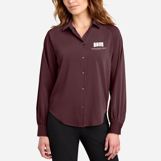WOMEN'S Mercer+Mettle® Long Sleeve Buttery Soft Blouse - MM2017 - W26